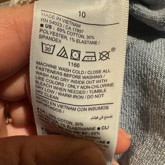 Old Navy Wow Wide Leg Light Wash Denim Jeans Women's 10 - Picture 7 of 7